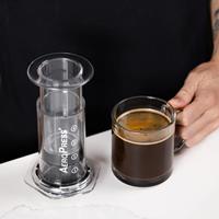 photo AeroPress - New Special Bundle with Clear Coffee Maker (Transparent) + 350 Microfilters 6